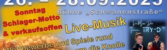 Kartoffelfest meets Schlager mit Verkaufsoffenem Sonntag 26.09. – 28.09.2025