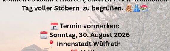 Kindertrödelmarkt 30.08.2026
