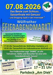 13. Feierabendmarkt 07.08.2026