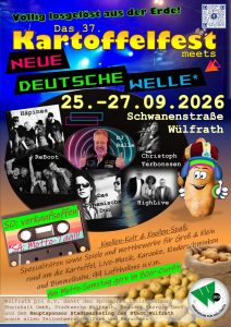 37. Wülfrather Kartoffelfest meets NDW mit Verkaufsoffenen Sonntag 25.09 - 27.09.2026